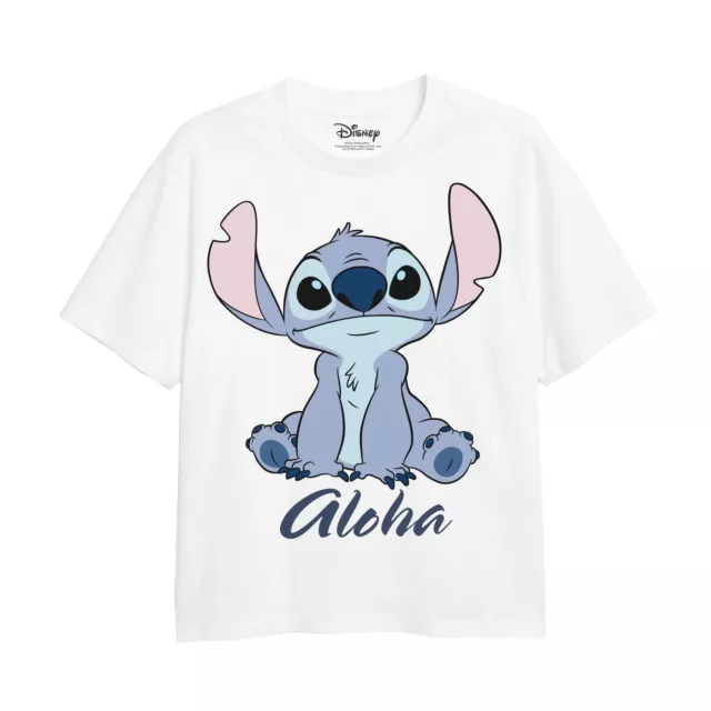 Disney Girls T-shirt Lilo & Stitch Aloha Top Tee 5-13 Years Official