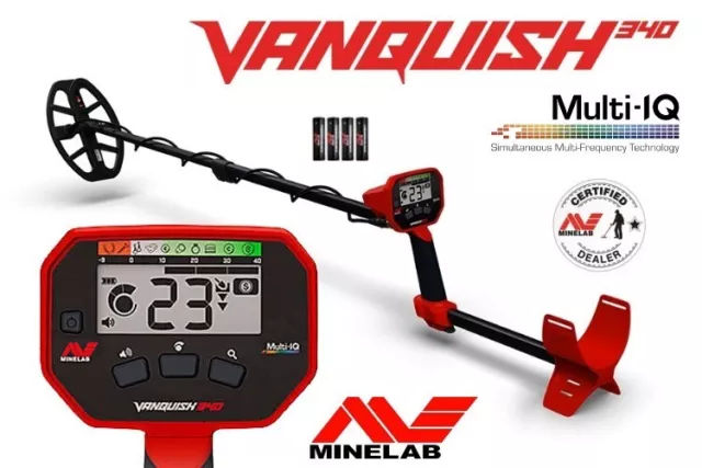 Minelab Vanquish 340 Metalldetektor (für Schatzsucher & Sondengänger)