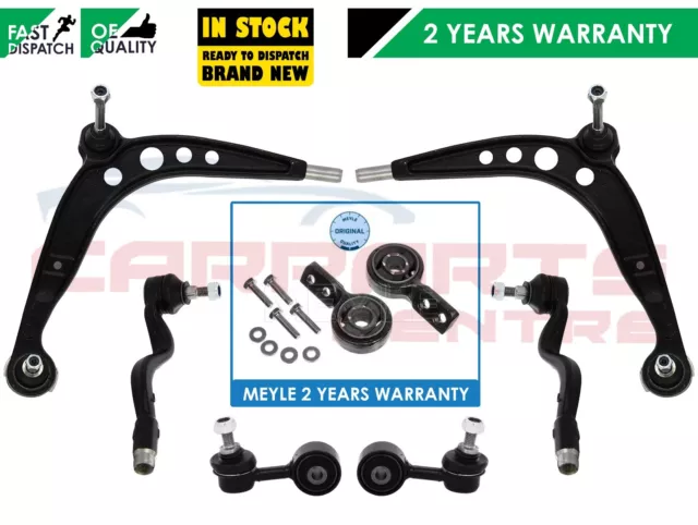For Bmw E36 2 Front Lower Wishbone Arms Rear Bushes Links Track Tie Rod Ends End