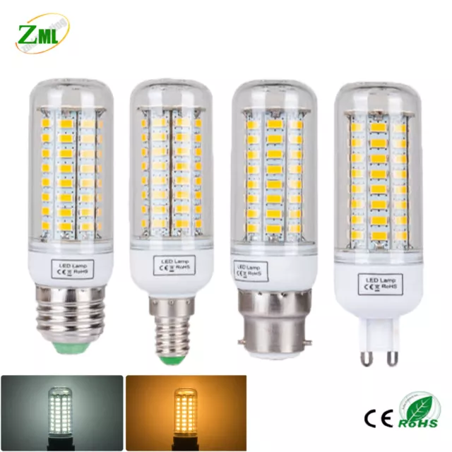 E14 E27 B22 G9 Lampadina LED Bulb 7W 12W 20W 25W Luce 5730 SMD bulbo di mais