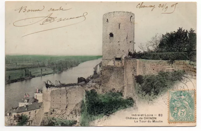 CHINON - Indre & Loire - CPA 37 - La Tour du Moulin