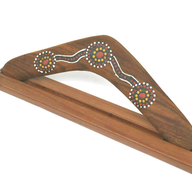 BoomerangFan Original Jaguar Linkshänder-Bumerang – 30,5 Cm Aus Holz, Für Anfänger, Wurfweite 25 M, Ab 12 Jahren
