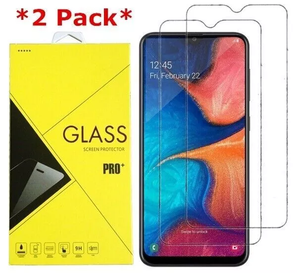 2Pack Premium Tempered Glass Screen Protector For Samsung Galaxy A20 / A30 / A50