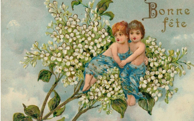 Carte Postale Bébé - Petite Format - Vintage - Relief - - Neuve