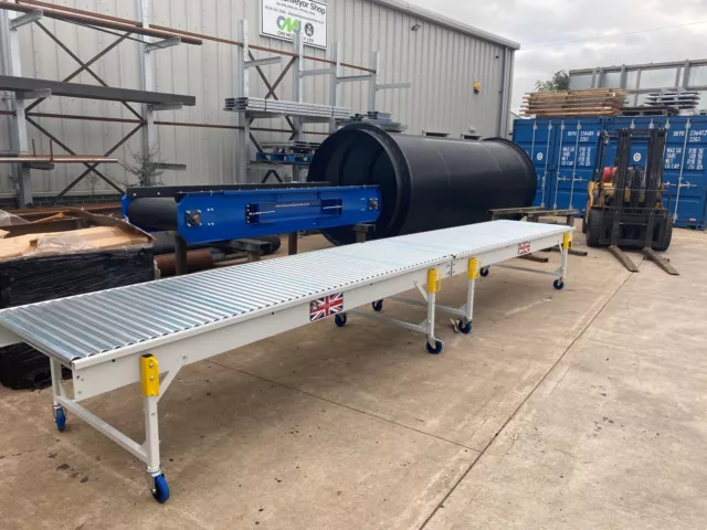 mobile roller conveyor, modular gravity roller track conveyors new unused