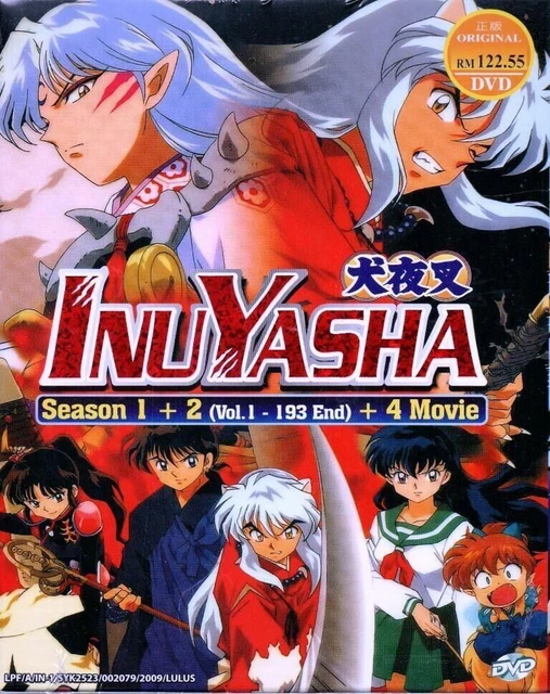 DVD Anime Inuyasha TV Series Season 1+2 +4 Movie + Hanyo No Yashahime  Season 1+2