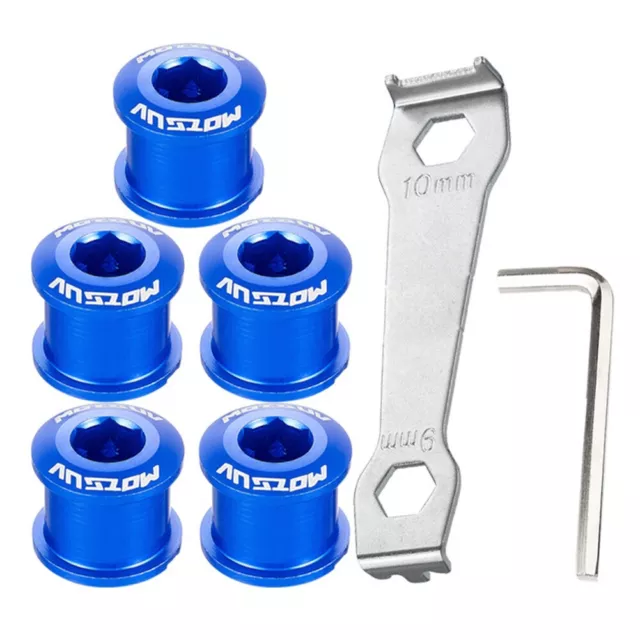 Aluminum Alloy Single Chainring Bolts Set for Bike Bicycle with Wrench