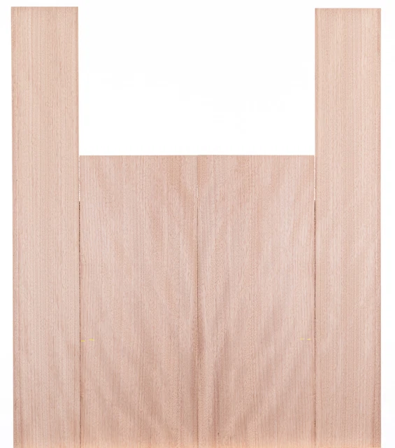Tonewood Okoume madera acústica guitarra backs & laterales set 5248