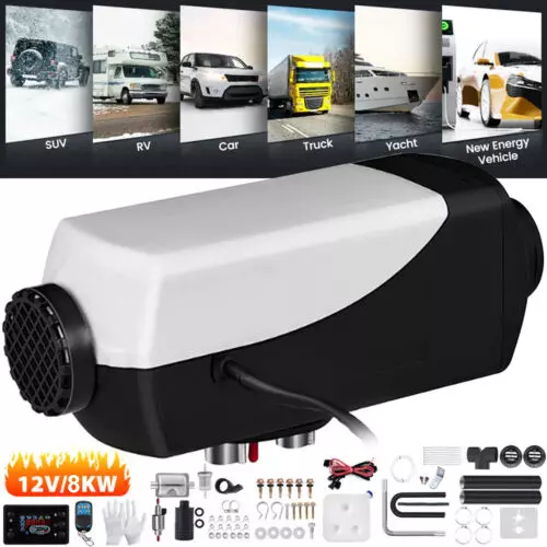 8KW Air diesel Heater LCD Monitor 12V For Trucks MotorHomes Boats Car TUV Bus