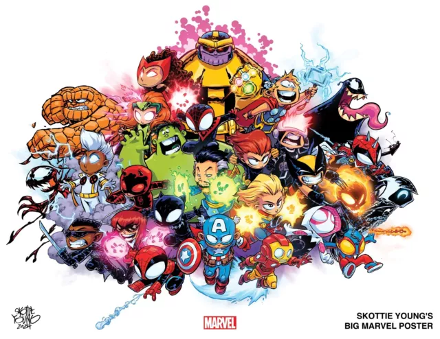 Skottie Young Big Marvel Variant Set Complete 27 Coves Collection PRESALE 06/26