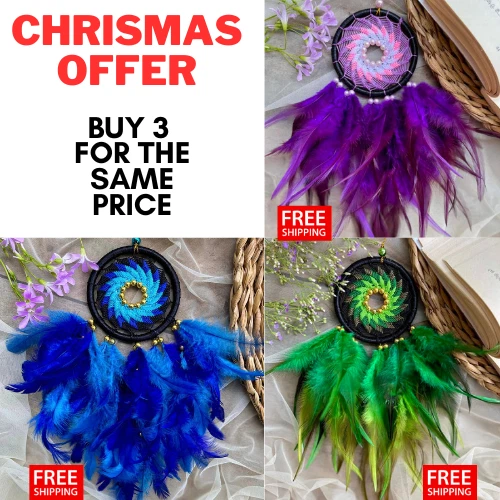 Small Dream Catcher Hanging Ornament Cars Home Wall Handmade Decor Festival Gift
