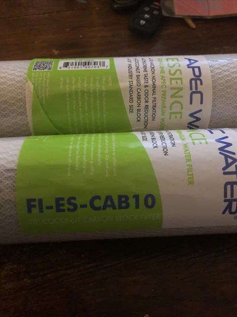 2 filtros de agua premium Essence genuino APEC debajo del fregadero FI-ES-CAB10