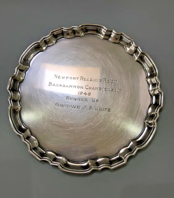 Tiffany & Co. Makers Sterling Silver 6" Salver/Tray Monogrammed 170.1 grams