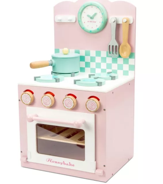 Le Toy Van Oven and Hob Set in Pink (New in Original Box)