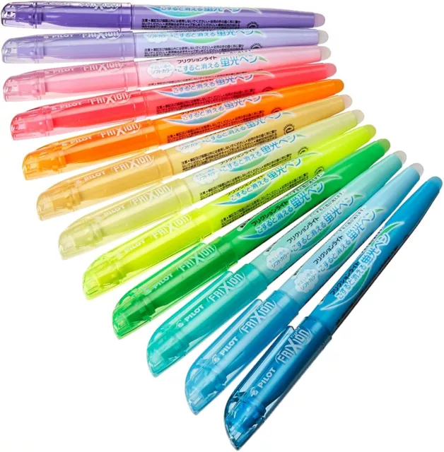 PILOT SFL-10SL Frixion ERASABLE High Lighters multiple colors