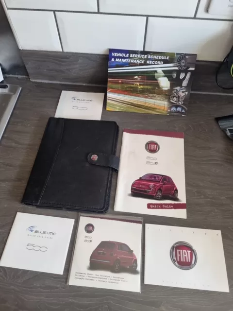 Fiat 500/500c Owners Manual Handbook + Wallet 2010