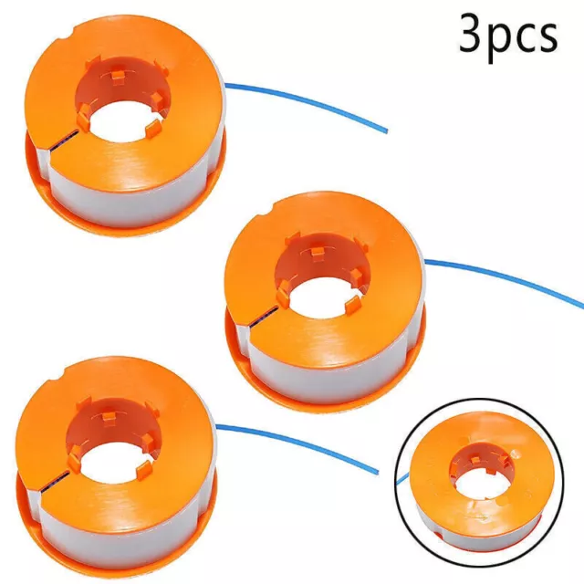 3pcs Trimmer Spool & Line For Bosch ART23 Combitrim Comfort & Easytrim Strimmer