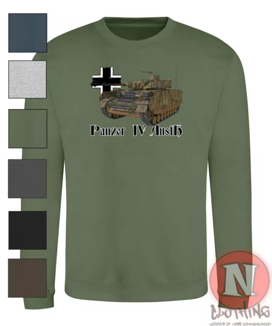 Panzer IV Ausf H Tanque Sudadera Normandía Día D Alemán Militar WW2