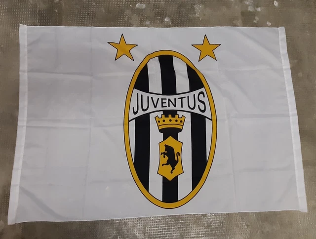 Grand Drapeau Vintage Juventus 1985/86 1,37m X 96,5cm Années 80 Collection