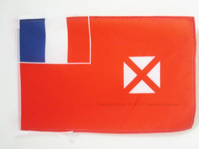 AZ FLAG – Drapeau Wallis Et Futuna 45x30 Cm – Pavillon Nautique Résistant Avec Anneaux