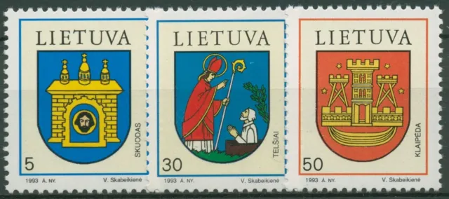 Litauen 1993 Stadtwappen 526/28 postfrisch
