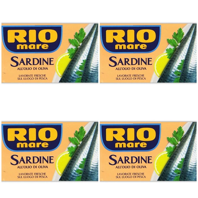 Rio mare - Sardine, all'Olio di Oliva - 4 scatolette da 120 g [480 g]