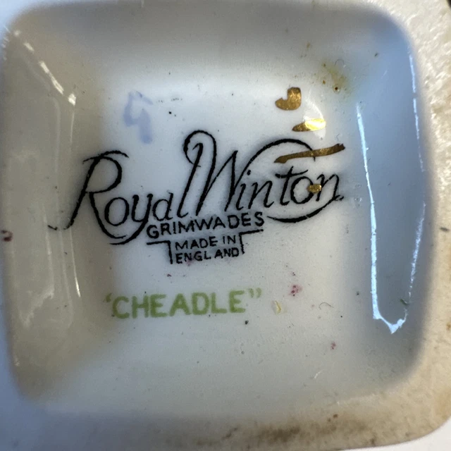 Rare Royal Winton cheedle Summertime Chintz Creamer & Sugar Bowl grimwades 3
