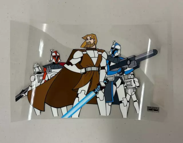 Star Wars Clone Wars General Obi-Wan Kenobi & Clone Troopers Limited Sericel