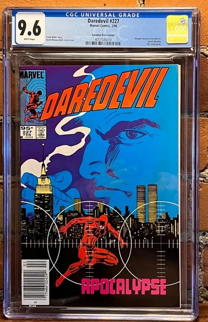 Daredevil #227 Marvel 1986 Born Again RARE Canadian Price Variant CGC 9.6 NM+