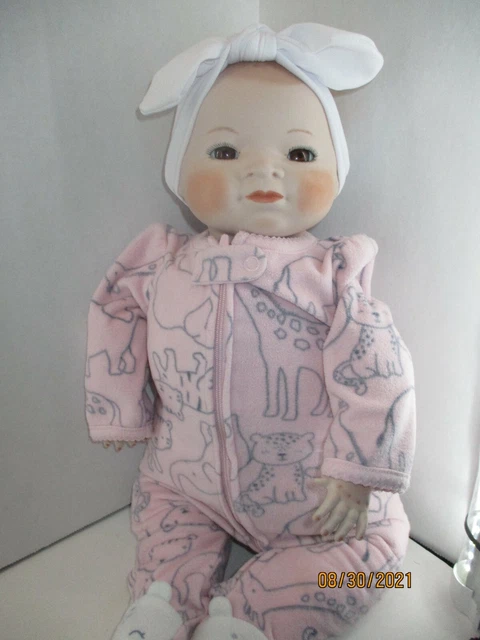 Bisque/ Porcelain Cloth Reproduction Bye-Lo Baby 19” Copr by Grace S Putnam Doll 4