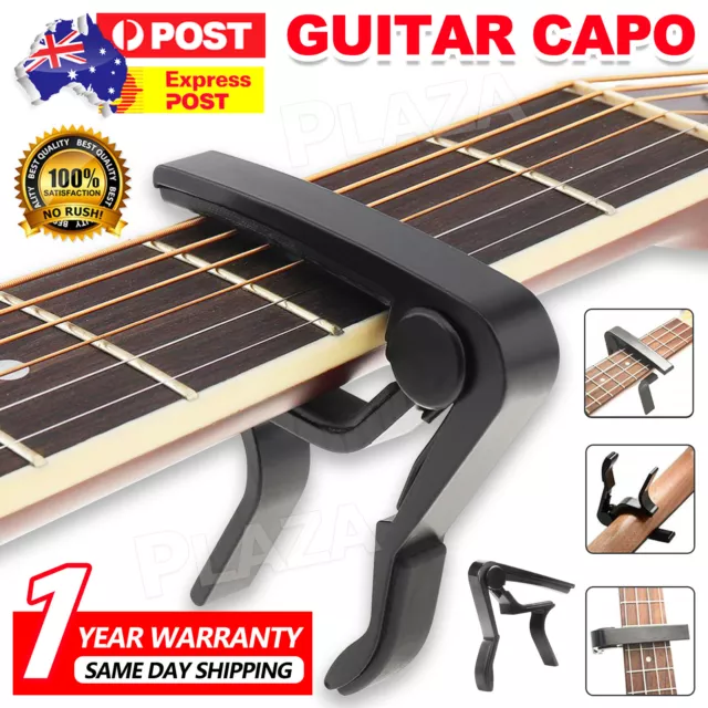 Premium Alloy Capo Quick Change Trigger Clamp for Guitar Banjo Ukulele Mandolin