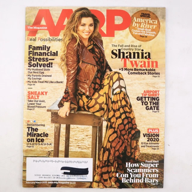 SHANIA TWAIN AARP Magazine February-March 2020 £4.11 - PicClick UK