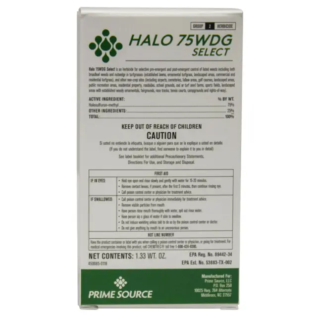 Halo 75 WDG Select Herbicide (Sedgehammer)
