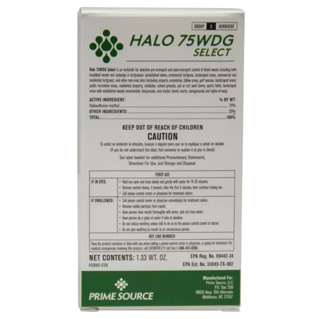 Halo 75 WDG Select Herbicide (Sedgehammer)