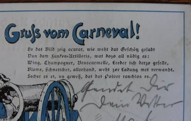 AK Postkarte Coeln/Köln Gelaufen 13.2.1899 Kölner Karneval*Gruß vom Carneval