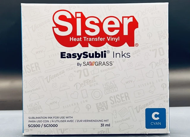 Sawgrass Siser Heat Transfer Vinyl EasySubli Ink SG500 / SG1000 - Cyan (C) 31ml
