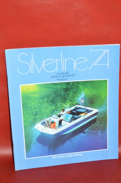 Vtg 1974 Silverline Boat Grand Bahama Brochure Catalog Sales Specs Nantucket