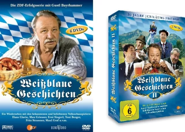 13 DVDs *  WEISSBLAUE GESCHICHTEN I + II IM SET - Gustl Bayerhammer # NEU OVP %