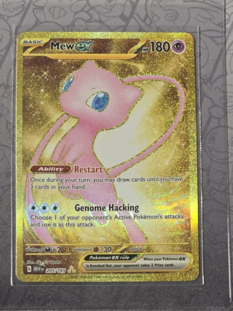 Mew ex Gold 205 Non Metal Pokémon Scarlet & Violet 151