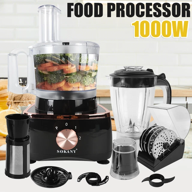 1000W FOOD PROCESSOR Blender Chopper Juicer Electric Dough Mixer Blade Shredder £64.99 PicClick UK