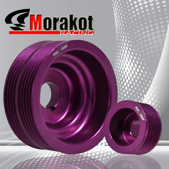 Impreza WRX VER 7/8/9 00-07 Aluminum Underdrive Crank Pulley Wheel Kit Purple