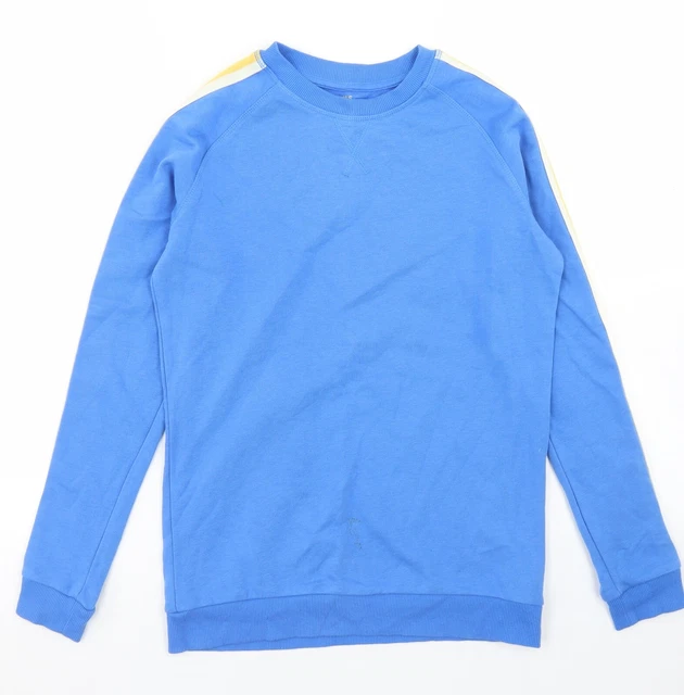 Felpa pullover blu cotone Marks and Spencer per ragazzo taglia 12-13 anni