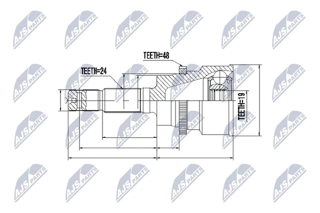 Kit giunto albero motore NTY NPZ-DA-015 anteriore per Daihatsu Terios 4Wd J100 J102