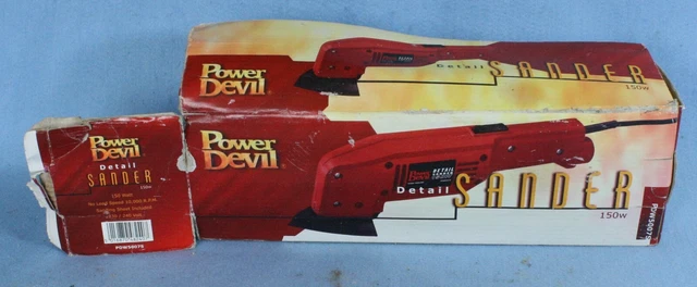 Power Devil 240V Corded Electric Detail Sander In Original Box