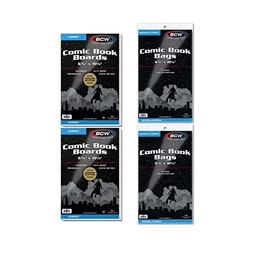 BCW Current Comic Bags and Backing Boards - 200 ct