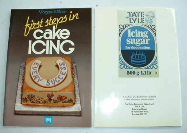 VINTAGE 1986 TATE & LYLE CAKE ICING BOOKLET 1st edition by Margaret Millican NEW