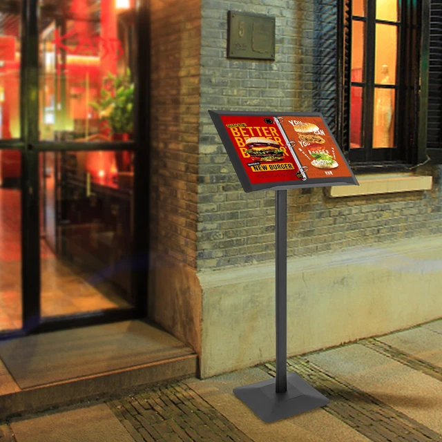 Menu Stan Examples MENU STAND CATALOGUE Browser Floor Stand Lectern Stand Brochure Menu ...