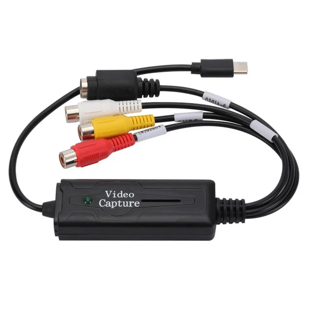 USEFUL VIDEO CAPTURE Line Type-C Connector Connects To AV Capture Card ...