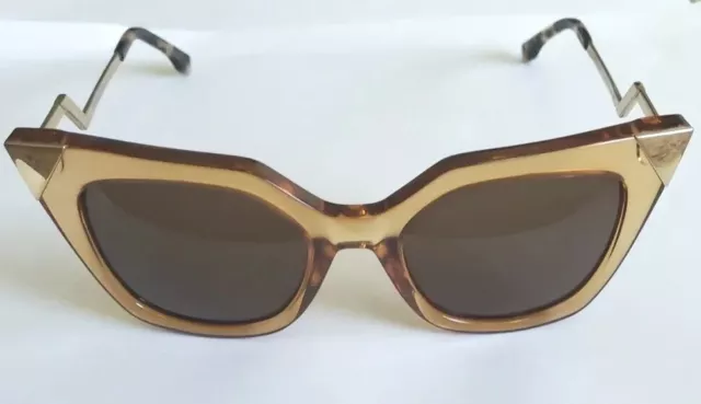 Fendi FS0060/S Cat Eye Orange Sunglasses 52MM
