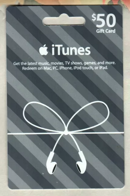 Apple iTunes Gift Card NO VALUE Rechargable $15-$500 (IL/RT6-S36-NIB)